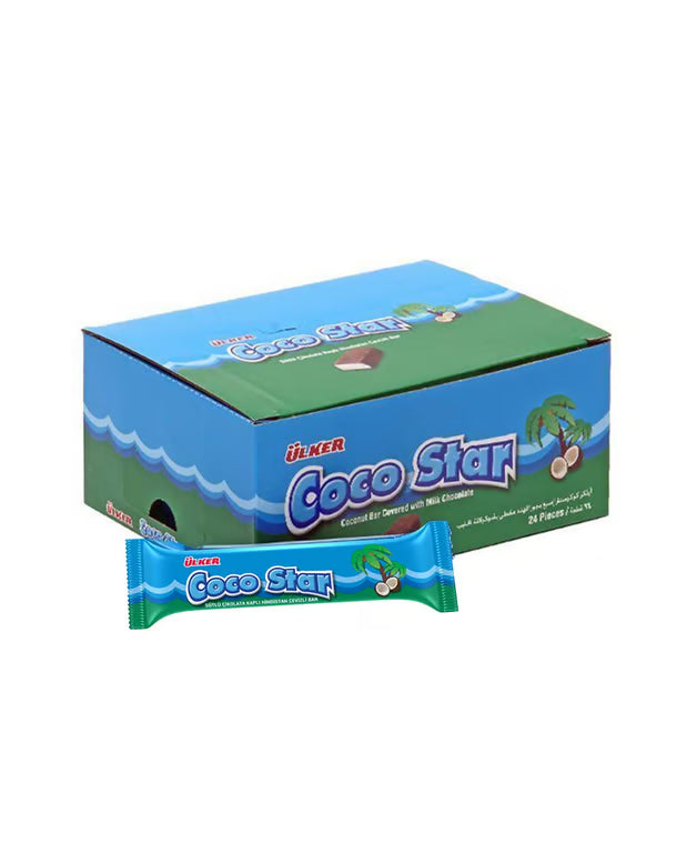 Ulker | Barre Cocostar au Chocolat avec Noix de Coco 25g