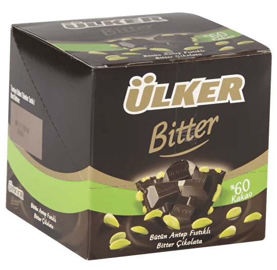 Ulker | Dark Square Chocolate with Whole Pistachios - TryAladdin