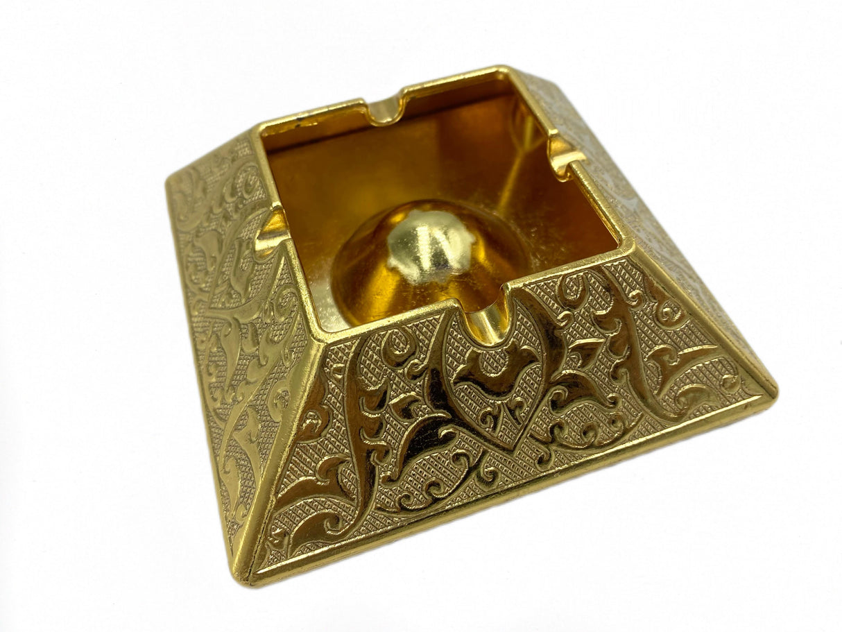 Lavina | Bronze Ashtray Copper Gold Color (10 cm) - TryAladdin