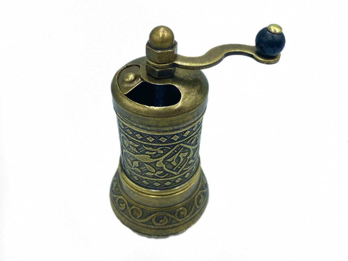Lavina | Spice/Coffee Grinder Traditional Ottoman Style Copper Bronze Color (10 cm) - TryAladdin