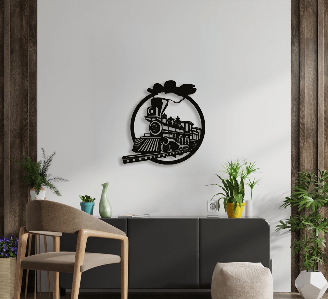 NR Dizayn | Train Decorative Metal Wall Art - TryAladdin