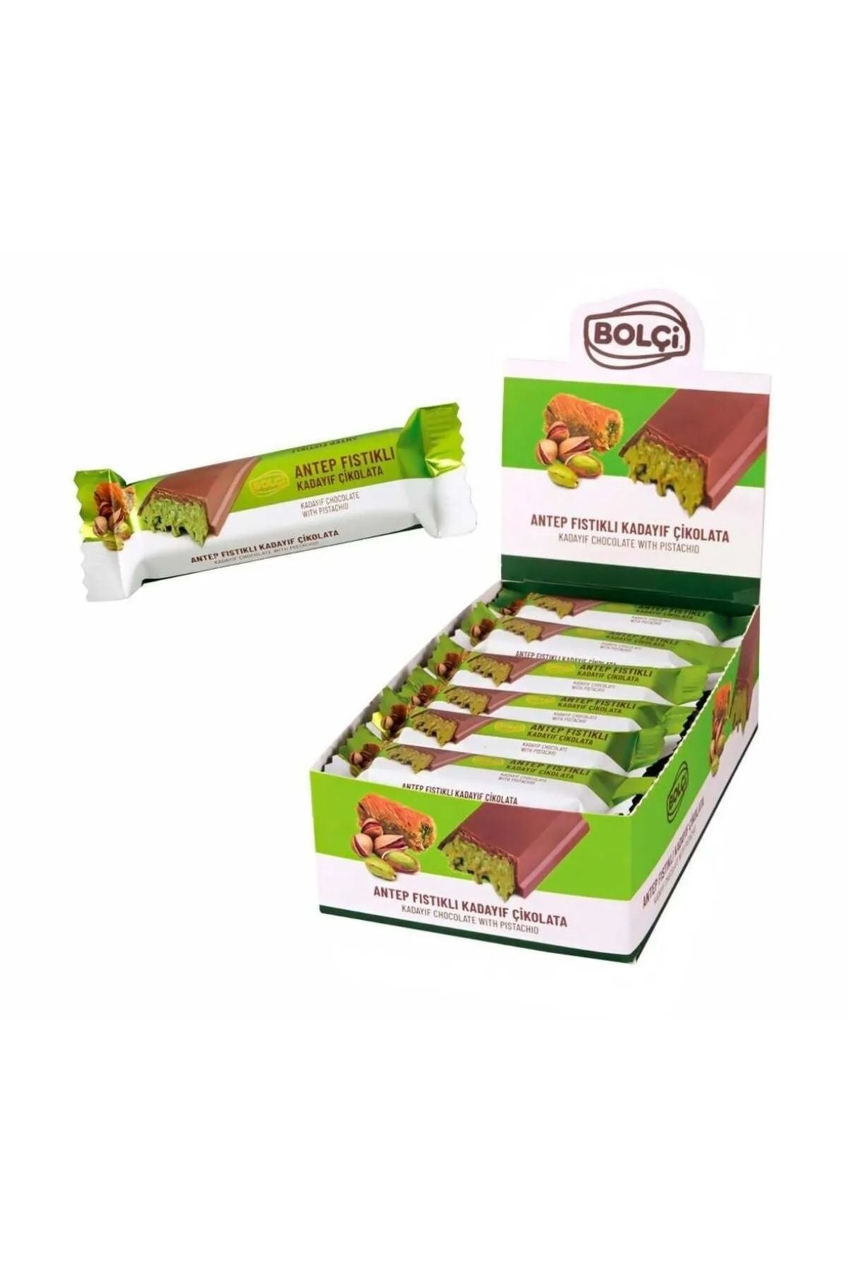 Barre de Chocolat Antep Pistache & Kadayif Dubaï - 30g
