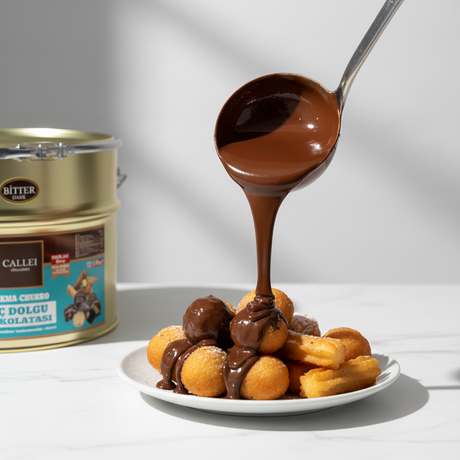 Garniture au chocolat noir Callei pour Lokma et Churros (10kg)