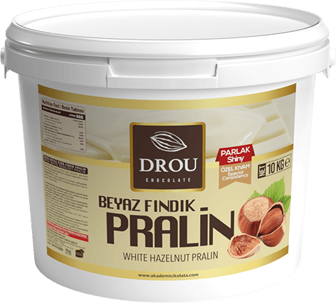 Drou Professional White Hazelnut Praline Paste - Aromatic - 10kg - TryAladdin