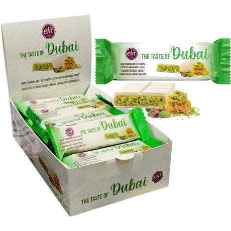 Elit Dubai White Chocolate with Pistachio Cream and Crispy Kataifi - 30g - TryAladdin