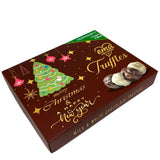Ema Chocolate Milk and White Chocolate Truffles with Peppermint Cream Filled - Merry Christmas Box - 250g - TryAladdin