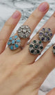 Bijoux d'Istanbul | Bague en argent fait main design turc en améthyste