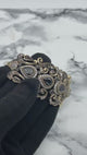 Istanbul smykker | Onyx Ottoman Style Justerbar Manchet Håndlavet Sølv Armbånd