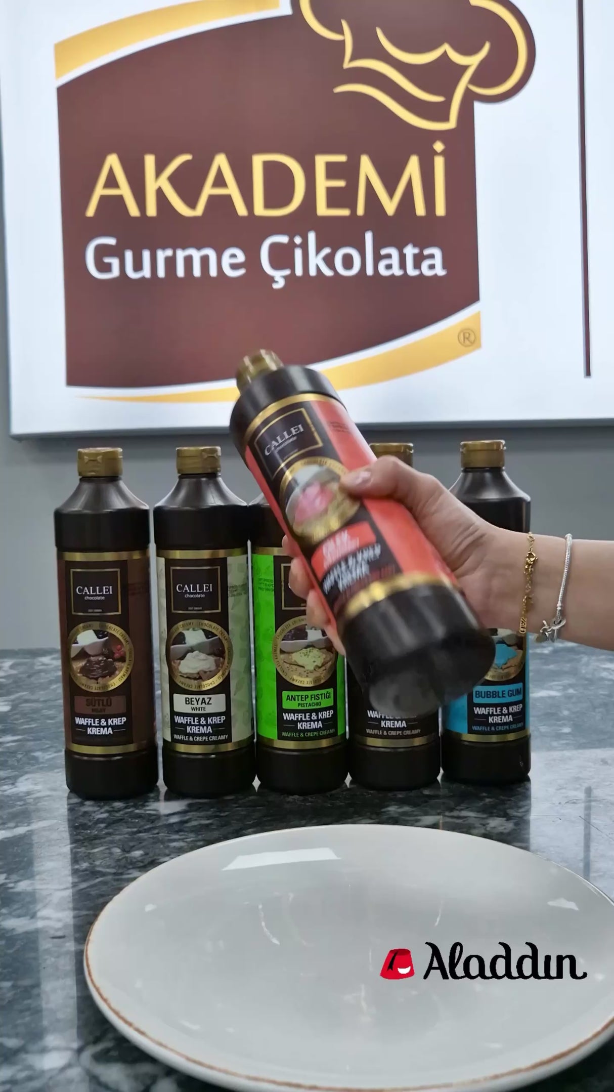 Callei | Crème de Fraise pour Gaufre & Crêpe 1000gr